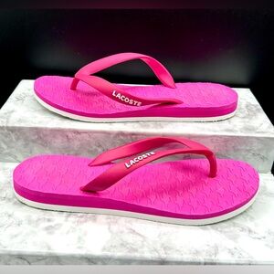 LACOSTE Thong Sandals. Size 5 / 6